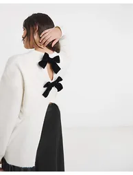 Bow Back Longline Jumper - 3