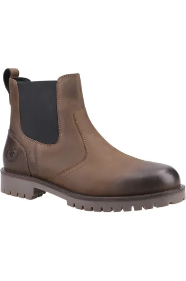 Cotswold Mens Bodicote Leather Chelsea Boots - Brown
