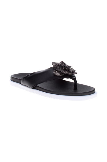 Solid Slip-On Flat Sandals