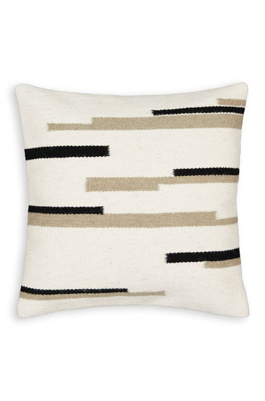 Nelio Striped Wool Blend Square Cushion Cover