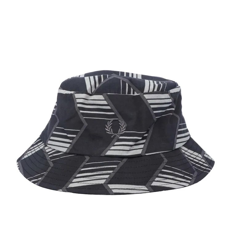 Accessories Fred Perry Chevron Stripe Bucket Hat in Black