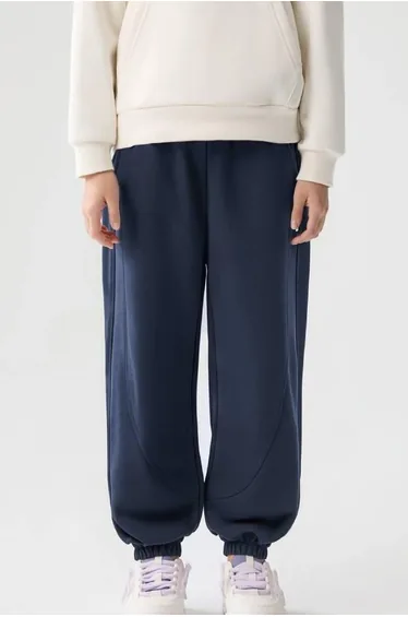 Unisex Panel Sweatpants With Cuffs