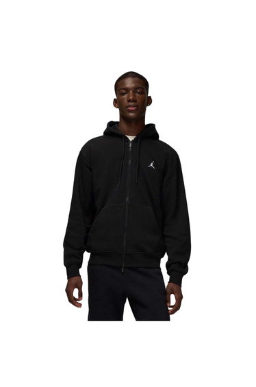 Nike Mens Air jordan Essentials Fleece Full Zip Hoodie - Black/White