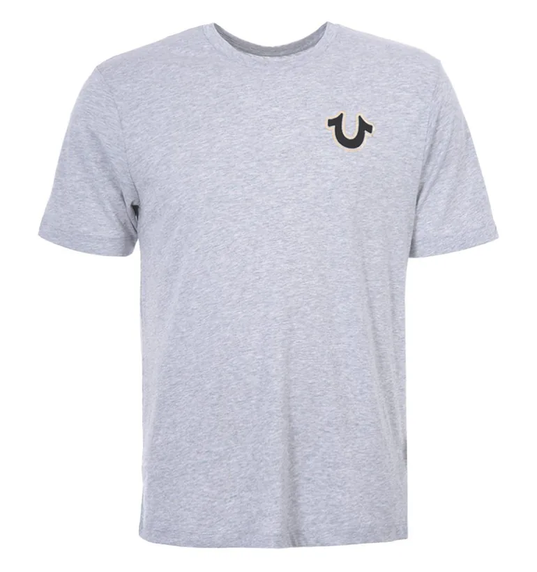 Men's True Religion TRBJ 2002 Crew Neck T-Shirt in Grey