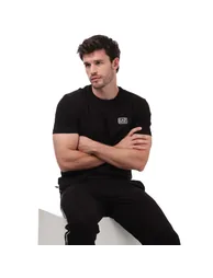 Men's Emporio Armani EA7 Box Logo T-Shirt in Black - 3