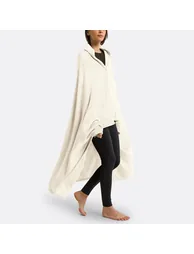 Javi Fleece Throw with Sleeves in Recycled Polyester - 1