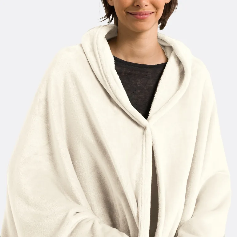 Javi Fleece Throw with Sleeves in Recycled Polyester - 2