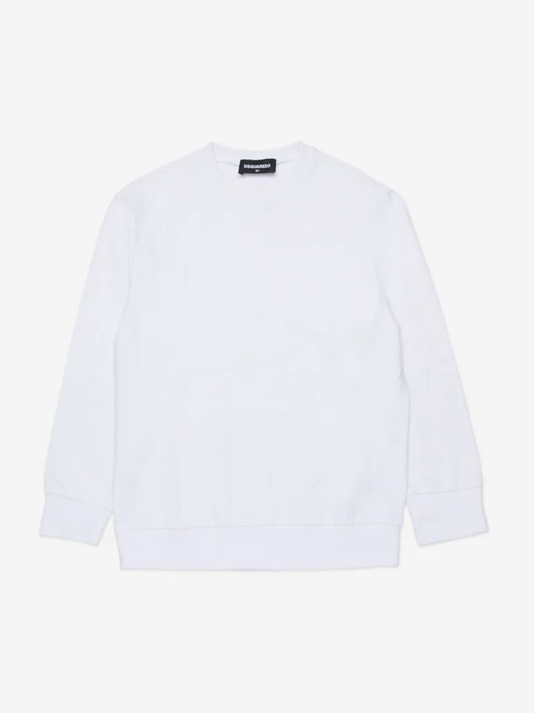 طقم بيجاما أطفال بطبعة شعار لون أبيض - 2