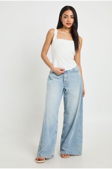 Bengaline Corset Top - ivory