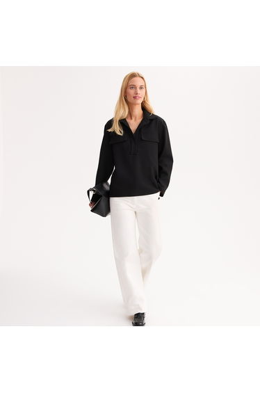 Loose Fit Shirt with Long Sleeves