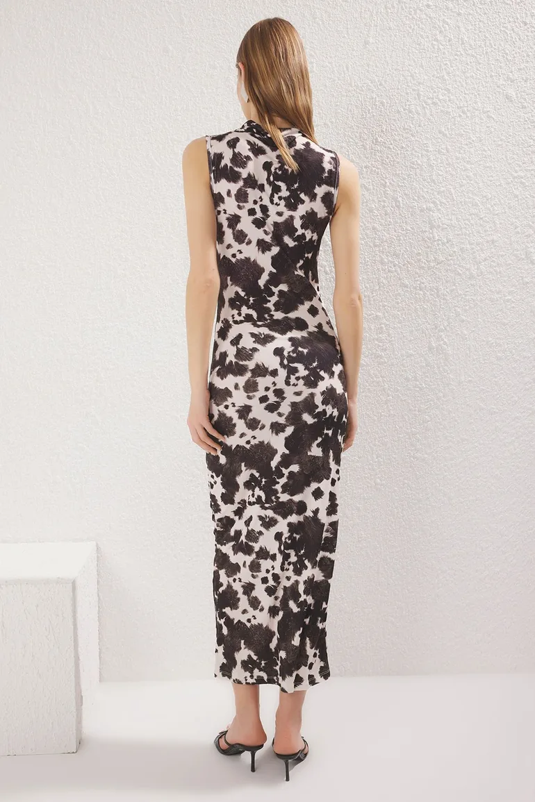 cow print formal dress Cow Print Mini Dress