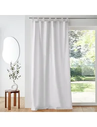 Cotton Tab Top Single Curtain - 1