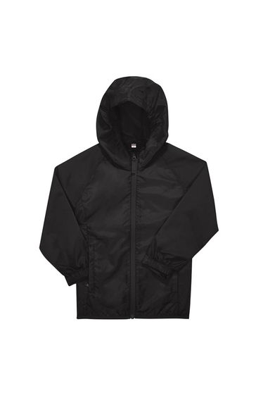 B&C Childrens/Kids #Reset Windbreaker - Black