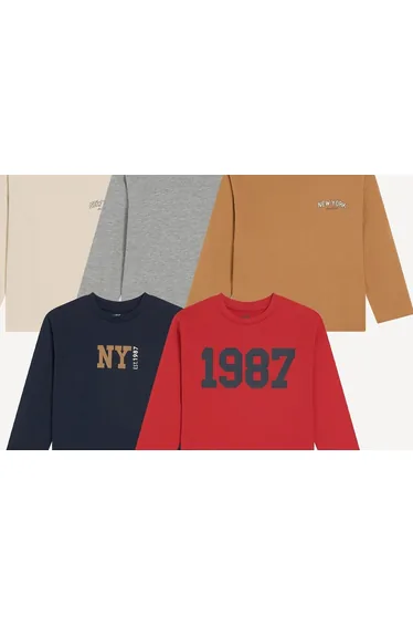 Pack of 5 Long Sleeve T-Shirts