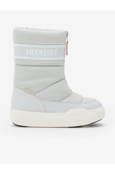 Moon Boot Kids JR Park Zip High WP Boots in Grey