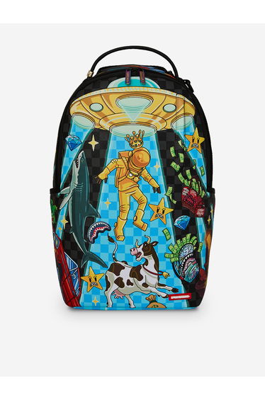 Sprayground Kids Space Warped RMX Backpack in Black (45cm)