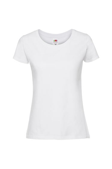 Fruit Of The Loom Womens/Ladies Fit Ringspun Premium Tshirt - White