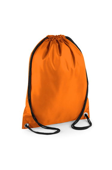 BagBase Budget Water Resistant Sports Gymsac Drawstring Bag (11 Litres) - Orange