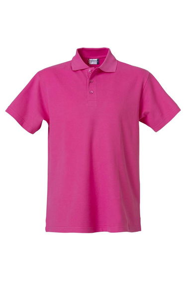 Clique Mens Basic Polo Shirt - Bright Cerise