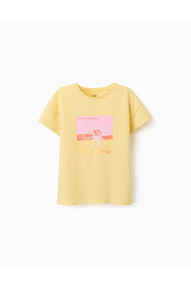 SS TSHIRT COTTON LIGHT YELLOW