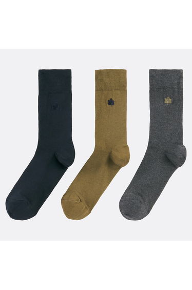 Pack of 3 Pairs of Embroidered Socks