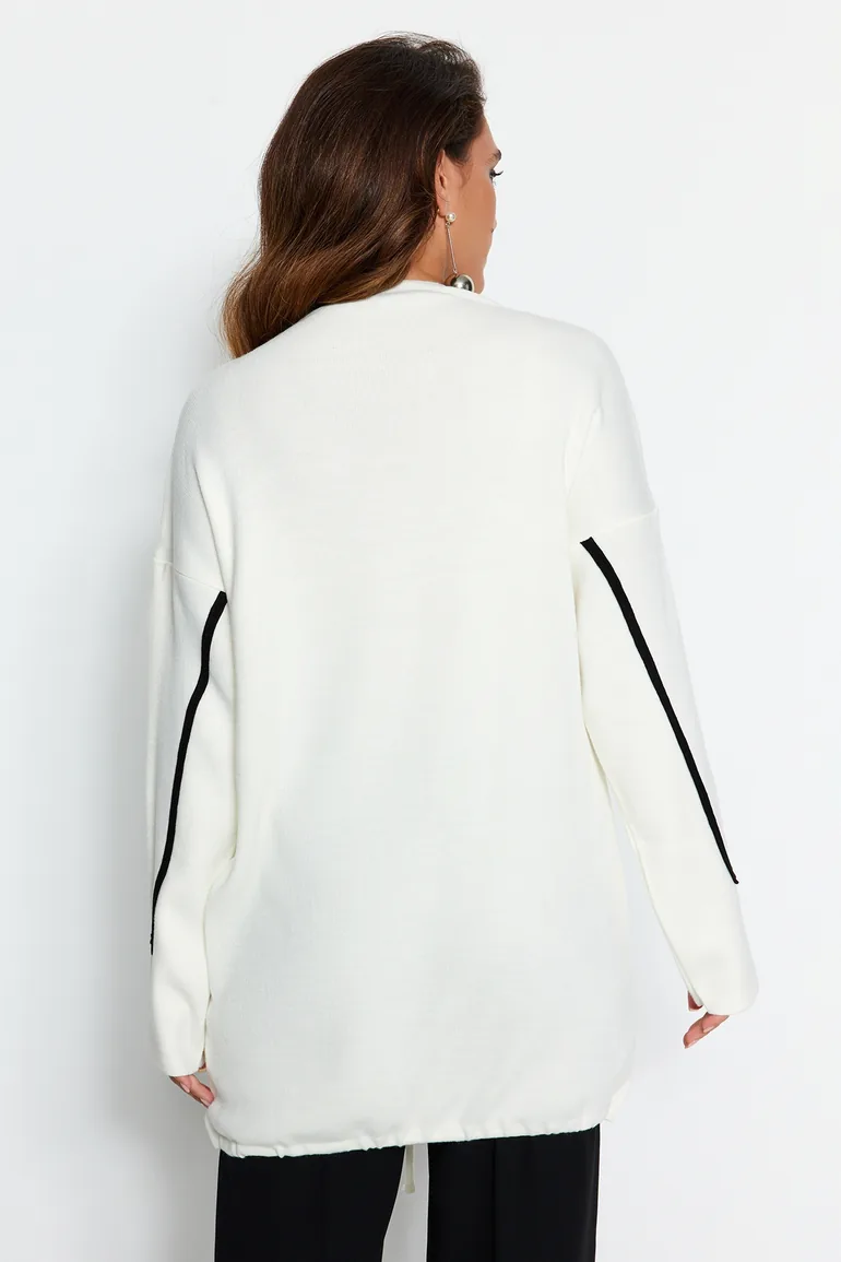 Sweater - Ecru - Fitted - 5