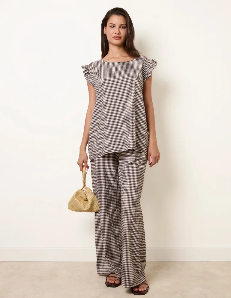 Two Piece Gingham Set - 2