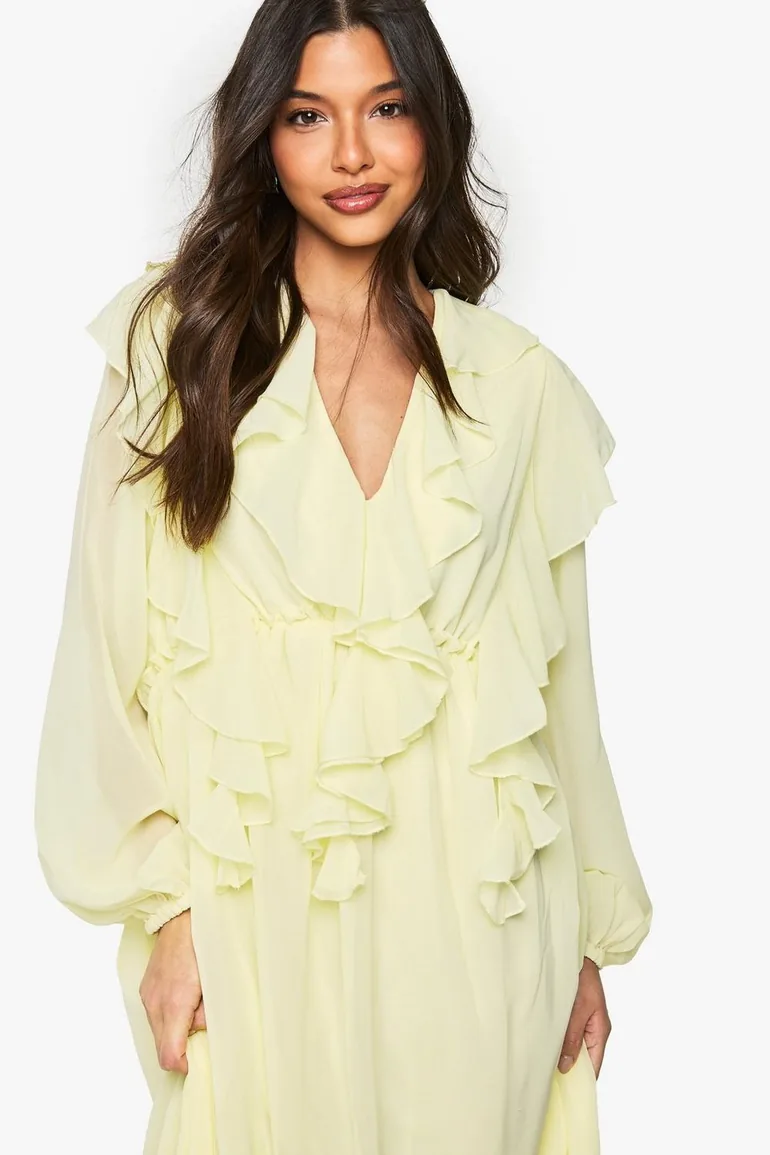 sachin and babi light blue dress Floral Blouson Sleeve Skater Dress main image 0