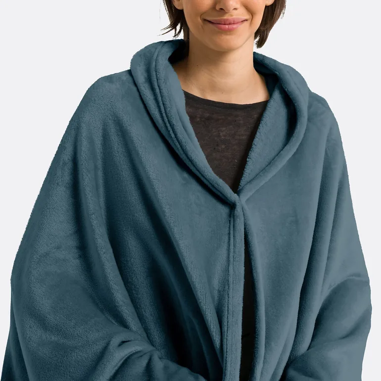 Javi Fleece Throw with Sleeves in Recycled Polyester - 2