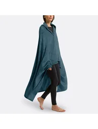 Javi Fleece Throw with Sleeves in Recycled Polyester - 1