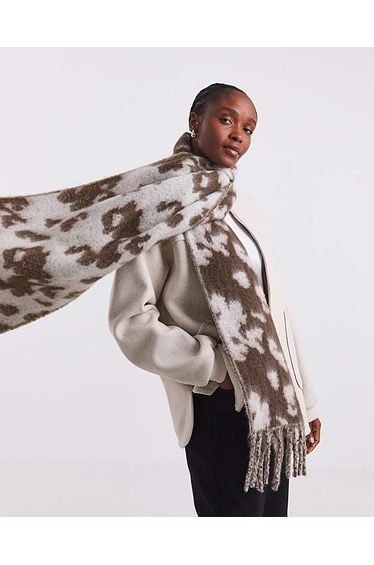 Cow Print Blanket Scarf