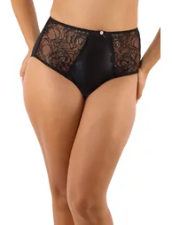 Idol Black Lace High Waist Brief