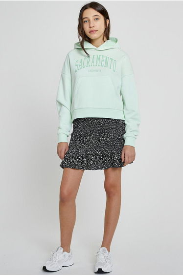 Floral Print Ruffled Skirt