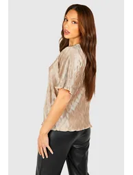 Tall Plisse Shoulder Pad T-shirt - 1
