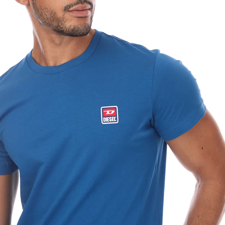 Men's Diesel T-DIEGOR T-Shirt in Blue - 2