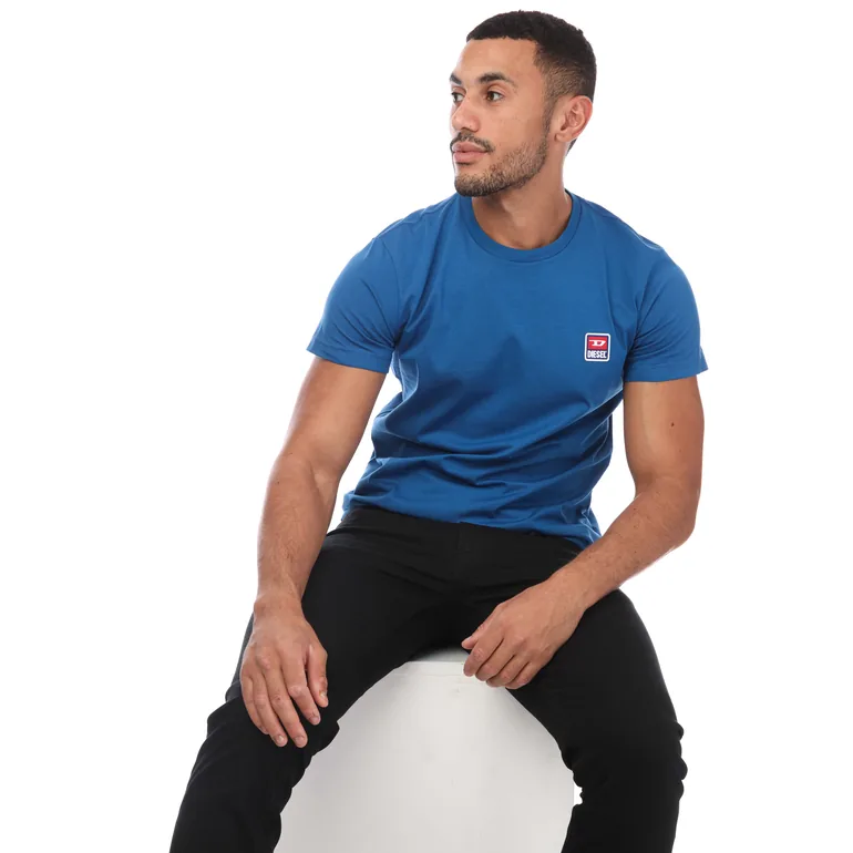 Men's Diesel T-DIEGOR T-Shirt in Blue - 3
