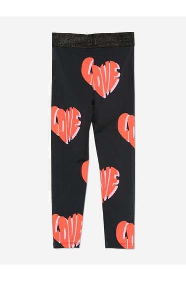 Stella McCartney Girls Love AOP Leggings in Black