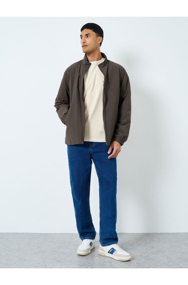Men Oversized Lightweight Zip Up Jackets