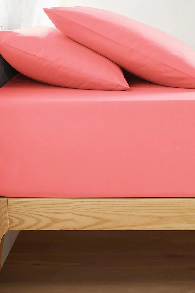Scenario Plain 100% Cotton Fitted Sheet for Deep Mattresses (32cm)