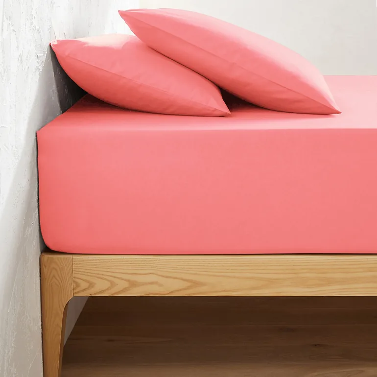 Scenario Plain 100% Cotton Fitted Sheet for Deep Mattresses (32cm) - 1