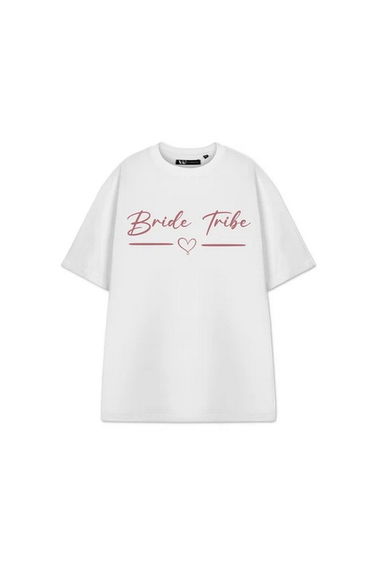 Show Me The Merch Womens/Ladies Bride Tribe T-Shirt - White