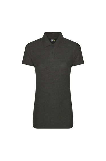 PRO RTX Womens/Ladies Pro Piqu Polo Shirt - Charcoal