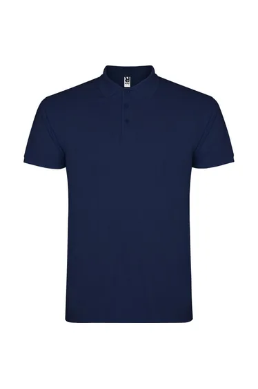 Roly Mens Star Short-Sleeved Polo Shirt - Navy Blue