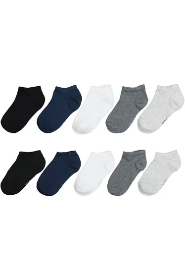 Pack of 10 Pairs of Socks in Cotton Mix