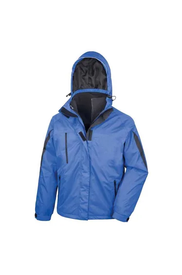 جاكيت شيل رجالي - أسود/أزرق