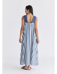 Cross Strap Halterneck Maxi Dress - 5
