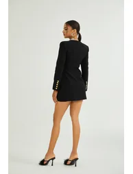 Céline black long-sleeved dress - 5