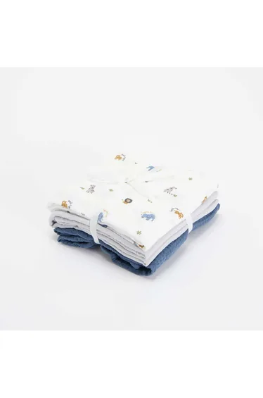 3-Pack Muslin Swaddles BLUE