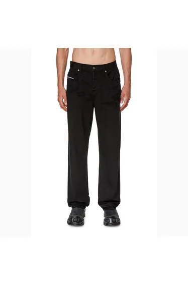 بنطلون جينز رجالي - أسود