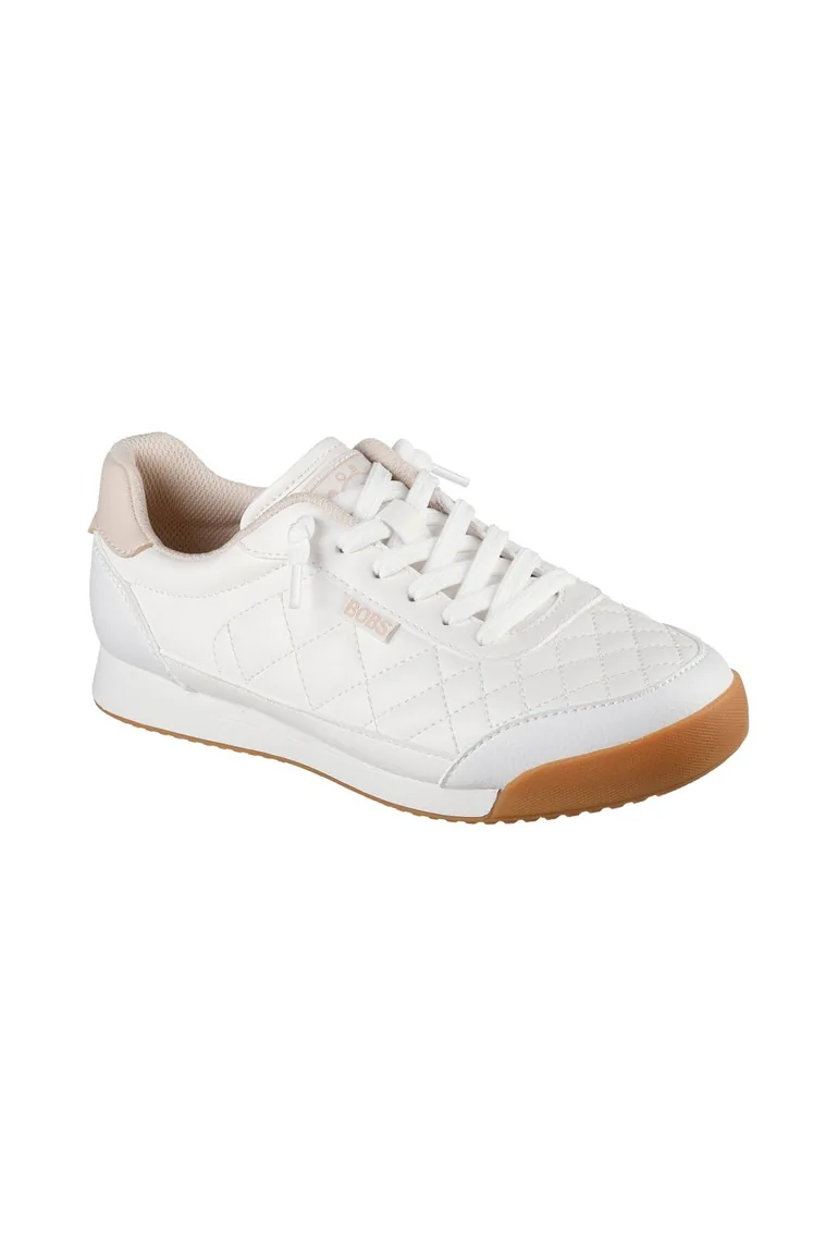 BOBS BILLIE WILD COMFORT Quilted Faux Lace Sneaker White